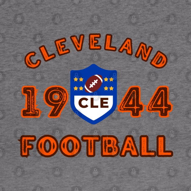 Cleveland Football Vintage Style by Borcelle Vintage Apparel 